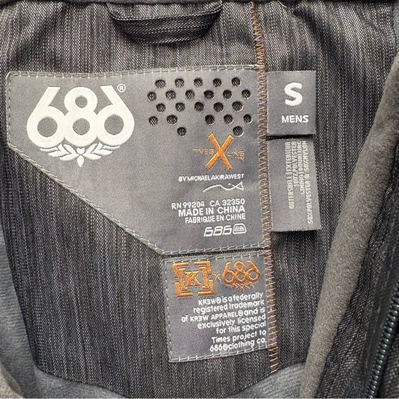 686 Times Kr3w Knuckle Insulated Pants NWT Mens Small Black Snowboard Ski Winter - Picture 5 of 8